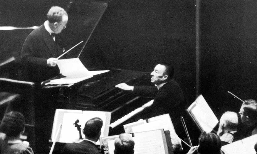 Willem Mengelberg et Serge Rachmaninoff