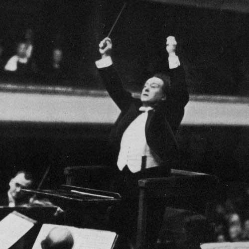 Willem Mengelberg dirigeant un orchestre