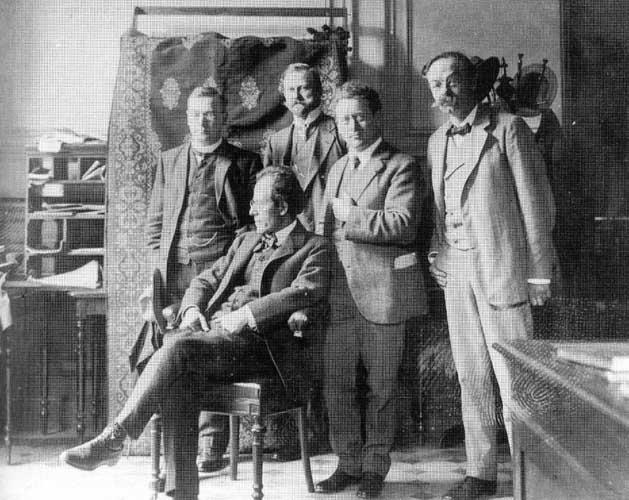 Willem Mengelberg avec Gustav Mahler et Alphons Diepenbrock